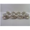 Image 2 : (8) Alfred Meakin England-Glo White Cups and Saucers