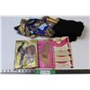 Image 1 : (2) Pairs of Ladies Tights  - (4) Hair Nets - (3) Scarves