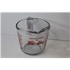 Image 4 : (2) Fire King Measuring Cups ( 1 cup - 4 cup)