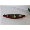 Image 6 : Folk Art Wooden Sail Boat & Wooden Canoe