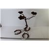 Image 1 : Weld Art - Horse Shoe Candle Holder