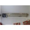 Image 5 : (2) Single Curtain Rods (28 - 48) - (2) Calgary Flames Window Flags - Cabinet Door Hinges