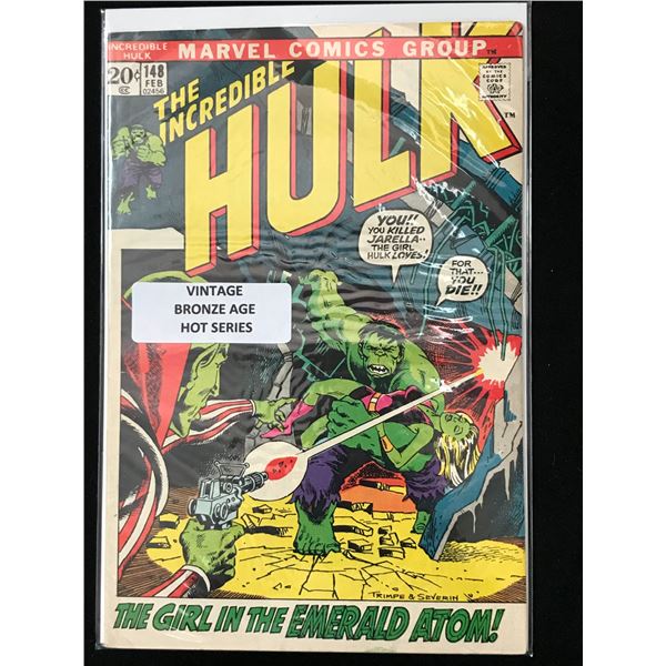 MARVEL COMICS NO.148 THE INCREDIBLE HULK (VINTAGE BRONZE AGE)