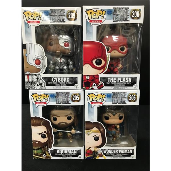 LOT OF JUSTICE LEAGUE OF AMERICA FUNKO POPS