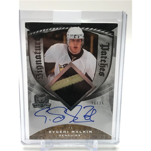 2008-09 UPPER DECK THE CUP NO.SP-EM EVGENI MALKIN AUTO PATCH 36/75