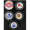 Image 1 : VINTAGE OFFICIAL NHL HOCKEY PUCKS LOT