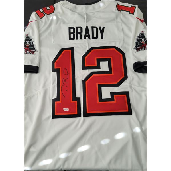 TOM BRADY SIGNED TAMPA BAY LIGHTNING NIKE ON FIELD JERSEY (FANATICS COA)