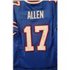 Image 1 : Josh Allen Signed Custom Blue Pro Style Football Jersey BECKETT