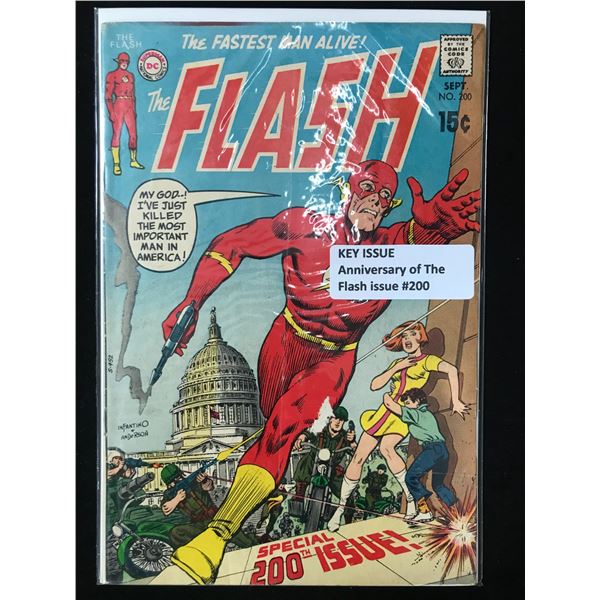 DC COMICS NO.200 THE FLASH (ANNIVERSARY OF THE FLASH)