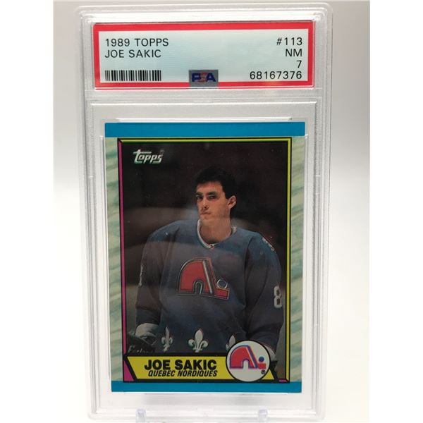 1989 TOPPS NO.113 JOE SAKIC PSA GRADED 7