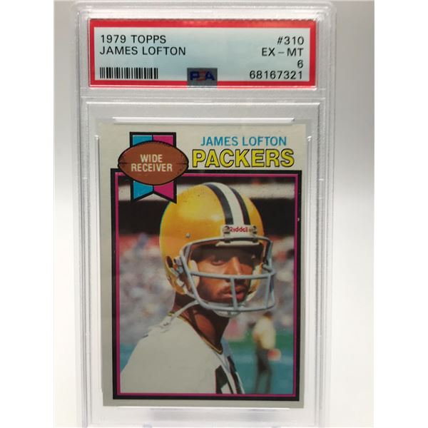 1979 TOPPS NO.310 JAMES LOFTON PSA GRADED 6