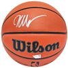 Image 1 : Victor Wembanyama Autographed Authentic  Indoor/Outdoor Basketball San Antonio Spurs Fanatics Hol