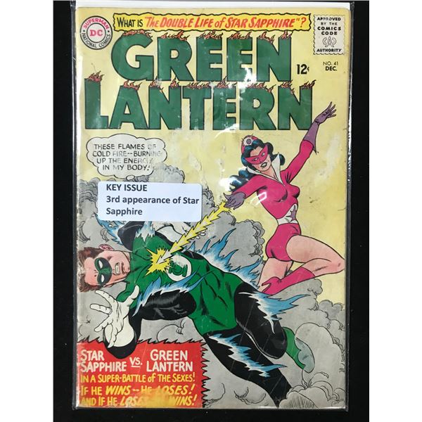 DC COMICS NO.41 GREEN LANTERN (3RD APP STAR SAPPHIRE)