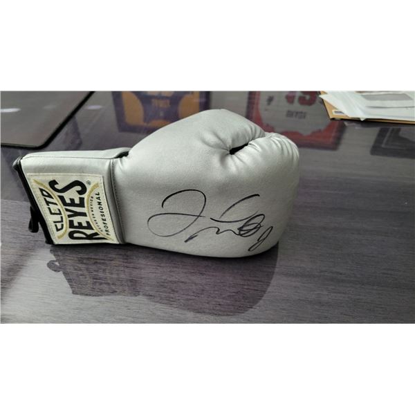 Floyd Mayweather Jr Signed Silver Cleto Reyes Right Hand Boxing Glove BECKETT