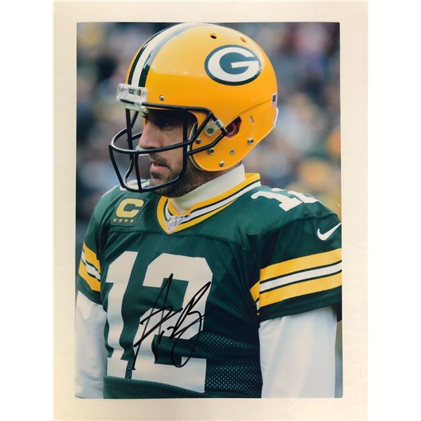 AARON ROGERS SIGNED 8X10 PHOTO (RA COA )