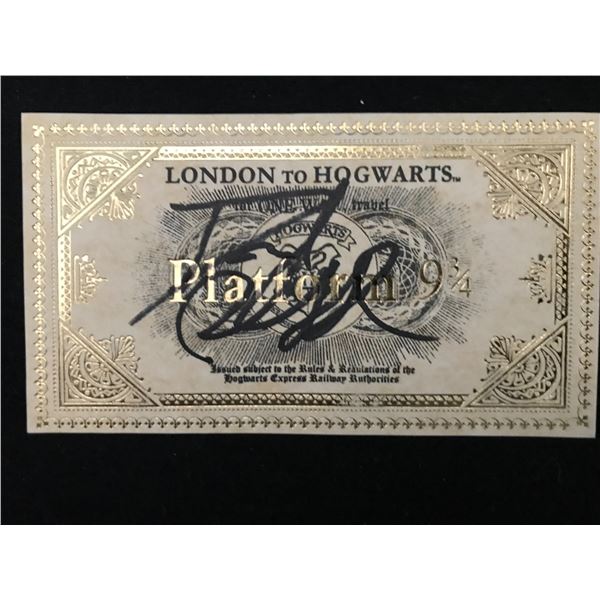 DANIEL RADCLIFFE SIGNED HOGWARTS TRAIN TICKET RA COA