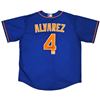 Image 1 : Mets Francisco Alvarez Autographed Blue Nike Jersey Size L Beckett