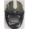 Image 4 : Steve Largent Jim Zorn Autographed Seattle Seahawks Full Size Replica Speed Helmet "Go Hawks!" MCS