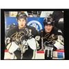 Image 1 : SIDNEY CROSBY AND MARIO LEMIUEX SIGNED 8X10 PHOTO GCG COA