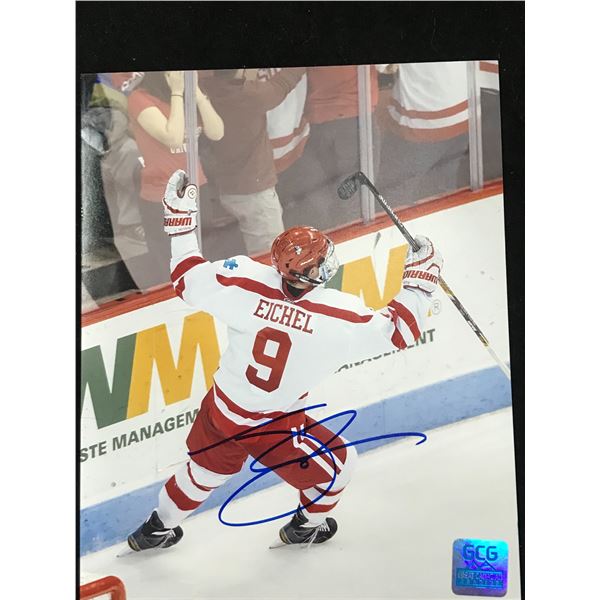 JACK EICHEL SIGNED BOSTON COLLEGE 8 X 10 (GCG HOLO)