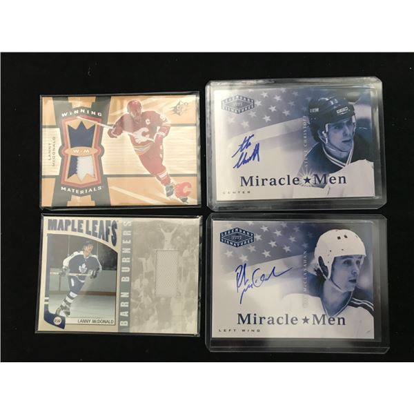 NHL AUTOGRAPH AND RELIC HOCKEY CARD LOT