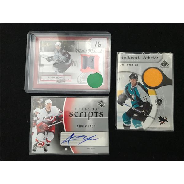 NHL AUTOGRAPH AND RELIC HOCKEY CARD LOT