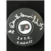 Image 1 : DAVE SCHULTZ SIGNED AND INSCRIBED FLYERS HOCKEY PUCK (JSA COA)