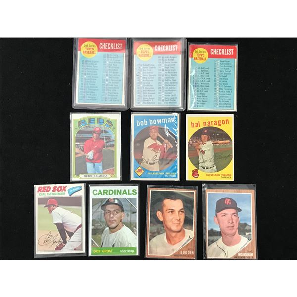 VINTAGE BASEBALL CARD LOT