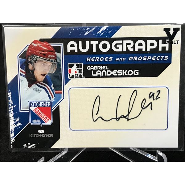 2011 IN THE GAME GABRIEL LANDESKOG ROOKIE AUTO