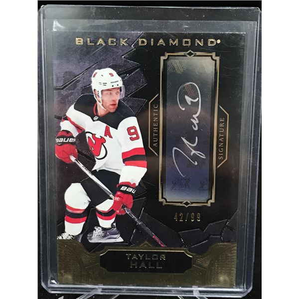 2018-19 UPPER DECK BLACK DIAMOND TAYLOR HALL AUTO 42/99