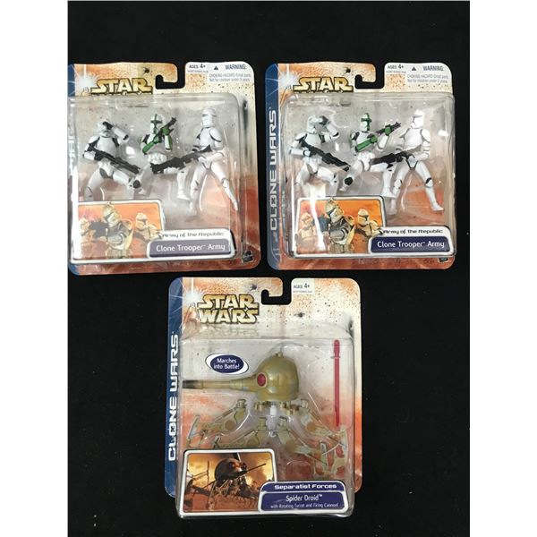 MINT ON CARD STAR WARS CLONE WARS ACTION FIGURES