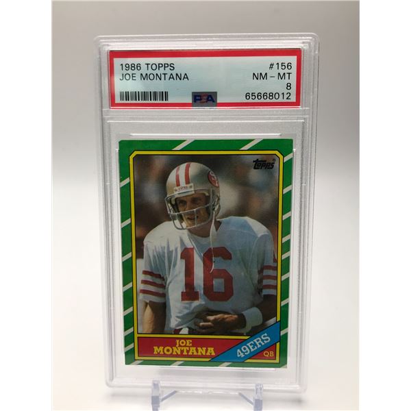 1986 TOPPS JOE MONTANA (PSA 8)