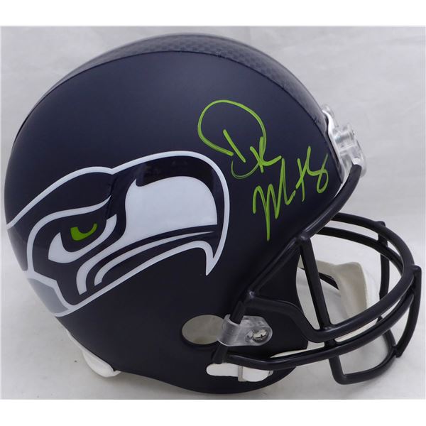 D.K METCALF SIGNED SEATTLE SEAHAWKS FULL SIZE HELMET (BECKETT COA)