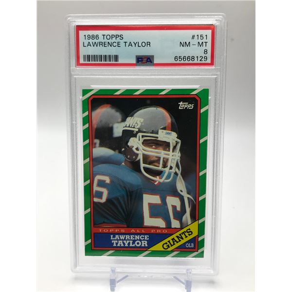 1986 TOPPS LAWRENCE TAYLOR (PSA 8)