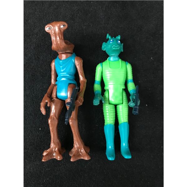 VINTAGE STAR WARS ACTION FIGURE LOT WITH WEAPONS