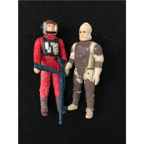 VINTAGE STAR WARS ACTION FIGURE LOT WITH WEAPONS