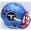 Image 1 : RYAN TANNEHILL SIGNED TENNESSEE TITANS FLASH BLUE FULL SIZE HELMET (BECKETT COA)