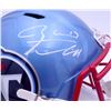 Image 2 : RYAN TANNEHILL SIGNED TENNESSEE TITANS FLASH BLUE FULL SIZE HELMET (BECKETT COA)