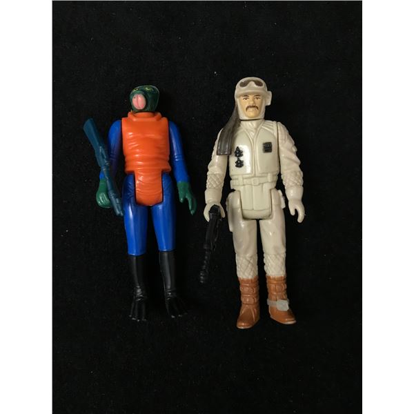 VINTAGE STAR WARS ACTION FIGURE LOT WITH WEAPONS