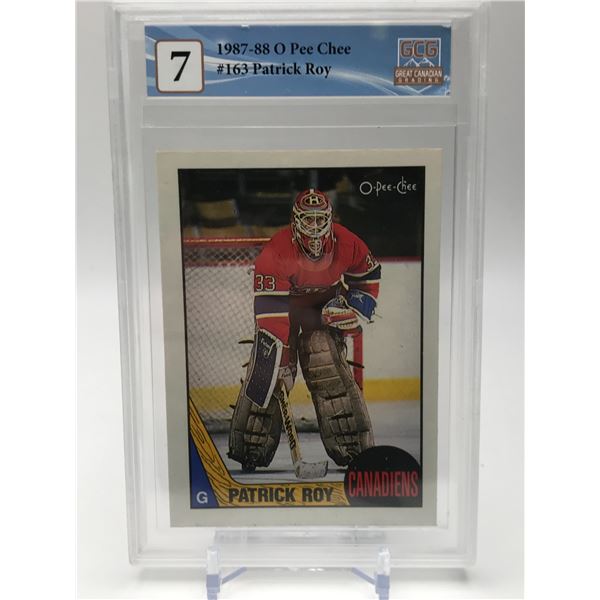 1987-88 O PEE CHEE PATRICK ROY (GCG 7)