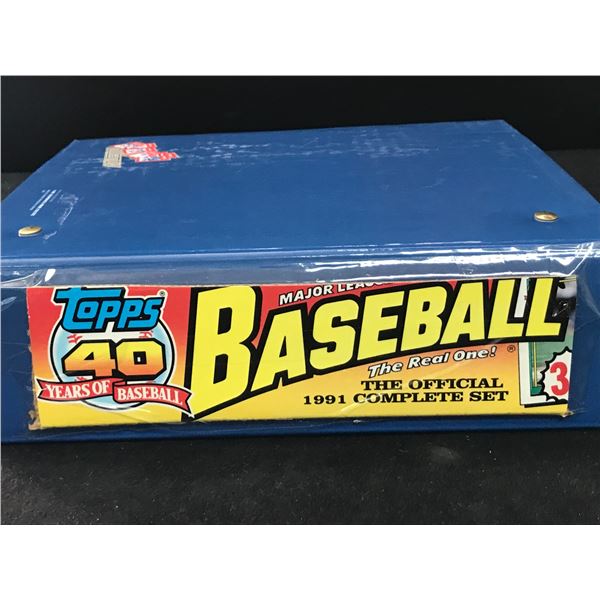 1991 TOPPS BASEBALL COMPLETE SET HIGH GRADE