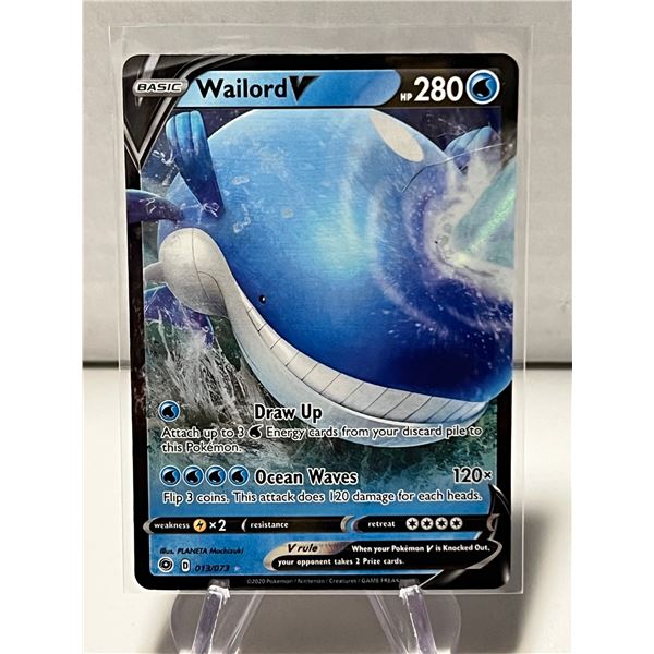 WAILORD V POKEMON CHAMPION'S PATH 2020-ULTRA RARE HOLO 013/073