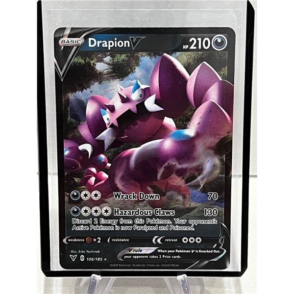 DRAPION V POKEMON VIVID VOLTAGE 2020-ULTRA RARE HOLO V 106/185