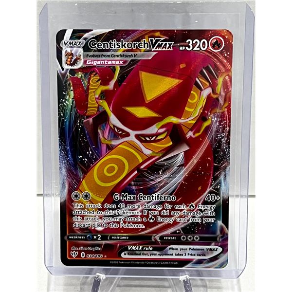 CENTISKORCH VMAX POKEMON SWORD & SHIELD DARKNESS ABLAZE 2020-ULTRA RARE HOLO VMAX 034/189