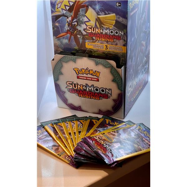 SUN&MOON UNOPENED PACKS POKEMON GUARIDANS RISING