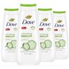 Image 1 : 4 NEW BOTTLES OF DOVE REFRESHING CUCUMBER & GREEN