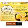 NEW CASE WITH 6 BOXES OF TWININGS LEMON & GINGER