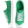 Image 2 : NEW PAIR OF SIZE 9 WOMENS GREEN CANVAS SHOES