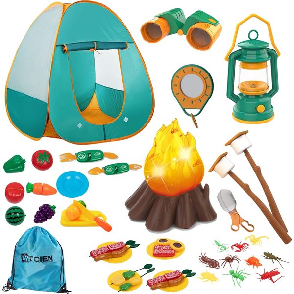 NEW MITCIEN KIDS CAMPING PLAY TENT WITH TOY