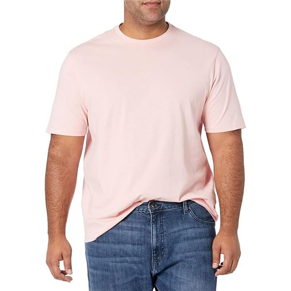 NEW MEN'S AMAZON ESSENTIALS CREWNECK 2 PACK LIGHT